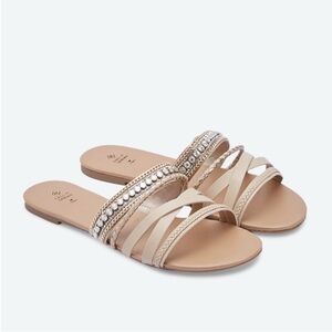 🌝20% Call It Spring Vegan Leather Pale Pink Sandals comfy and perfect for summer